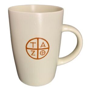 TAZO Starbucks Tea Cup Tall Latte Coffee Mug Ivory Porcelain Ceramic 12 oz